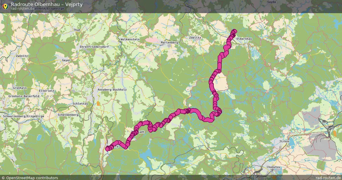 Radtour Olbernhau – Vejprty