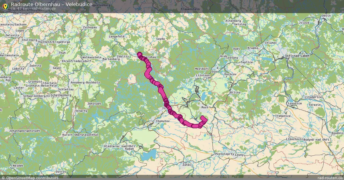 Radtour Olbernhau – Velebudice