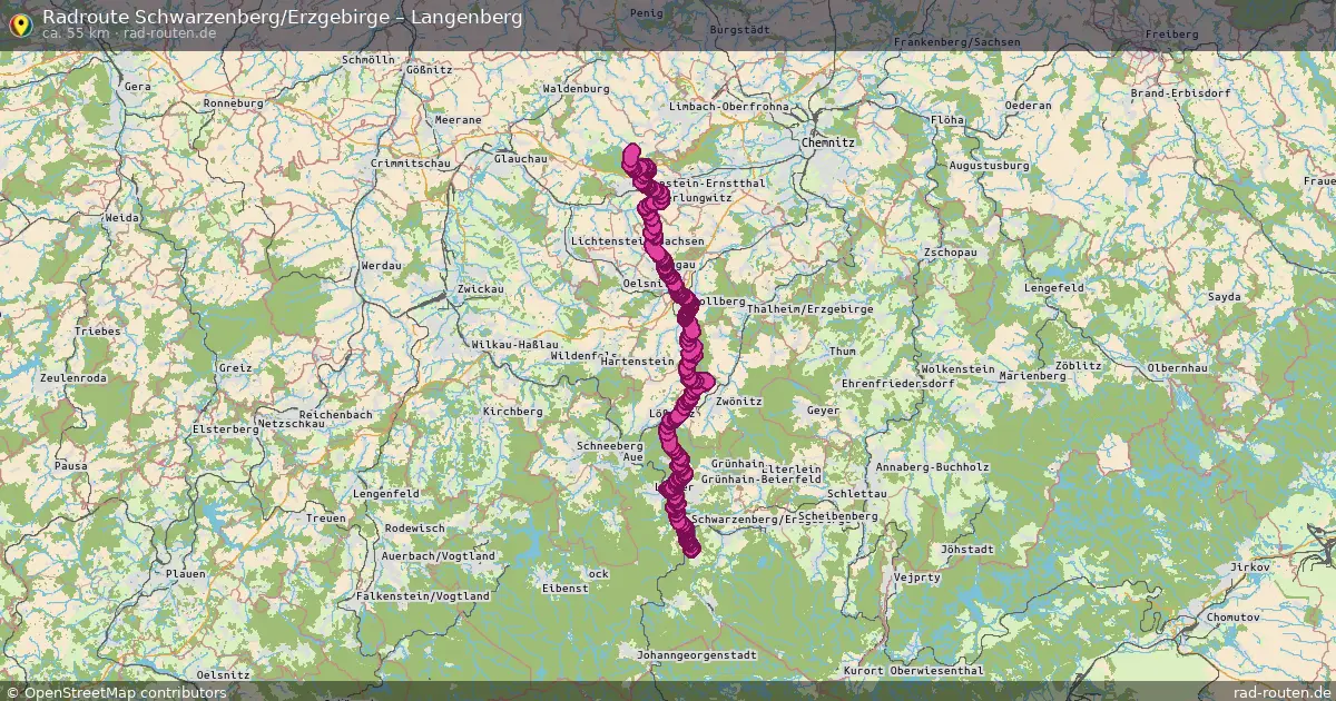 Radtour Schwarzenberg Erzgebirge – Langenberg