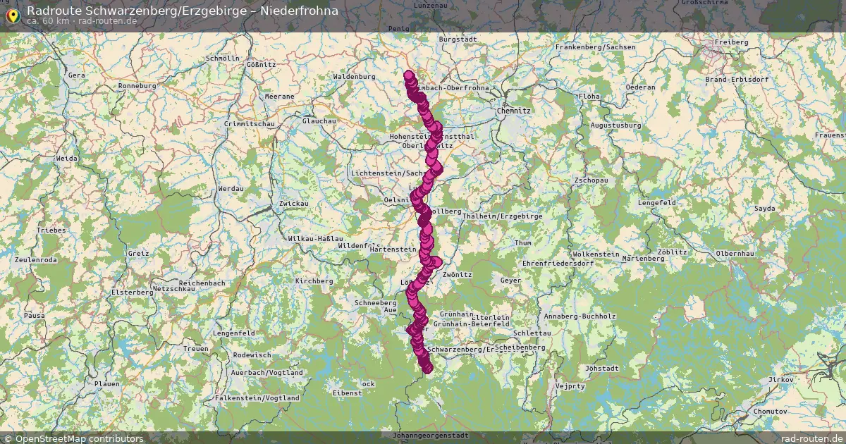 Radtour Schwarzenberg Erzgebirge – Niederfrohna