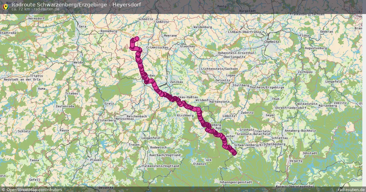 Radtour Schwarzenberg Erzgebirge – Heyersdorf