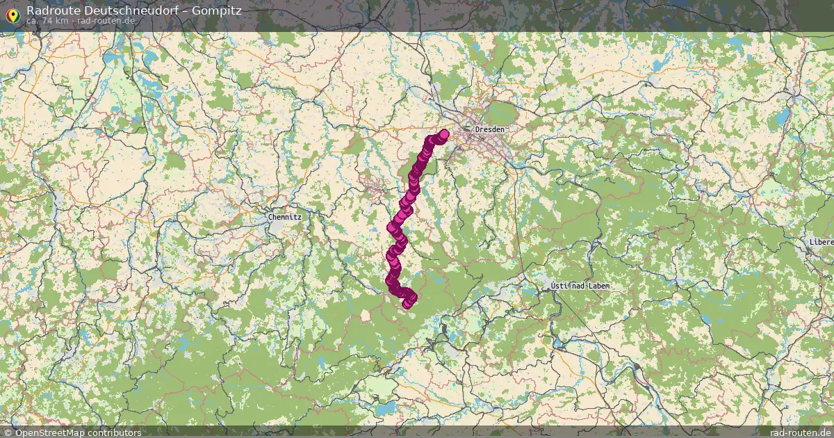 Radtour Deutschneudorf – Gompitz