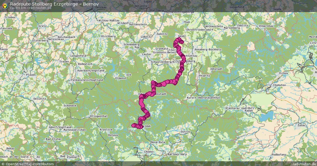 Radtour Stollberg Erzgebirge – Bernov