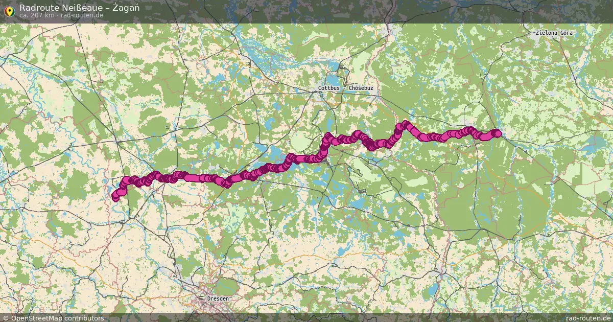 Radtour Neißeaue – Żagań