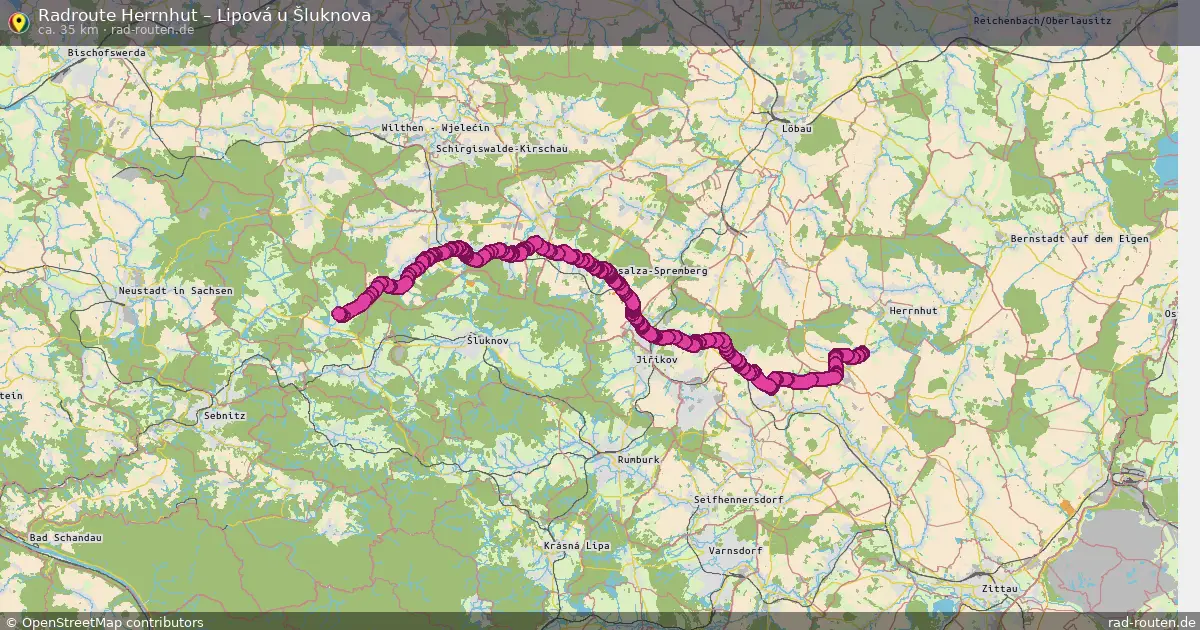 Radtour Herrnhut – Lipová U Šluknova