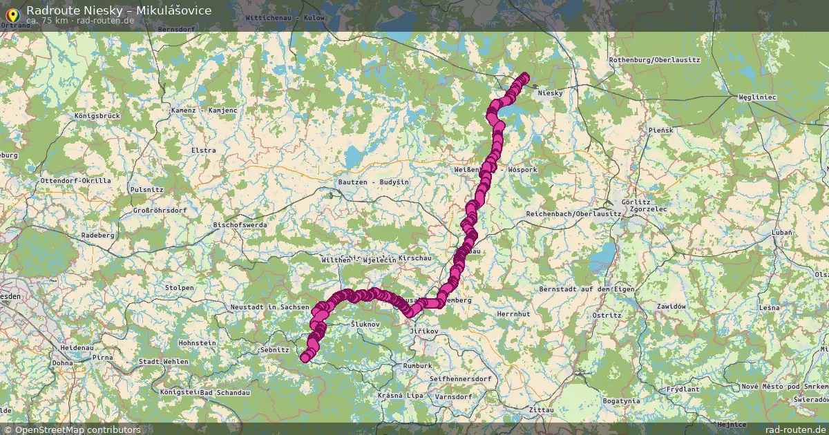 Radtour Niesky – Mikulášovice