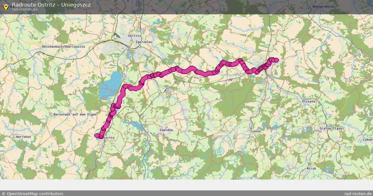 Radtour Ostritz – Uniegoszcz