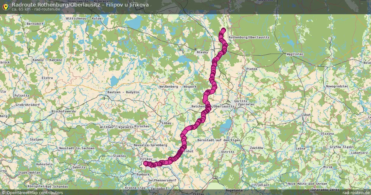 Radtour Rothenburg Oberlausitz – Filipov U Jiříkova