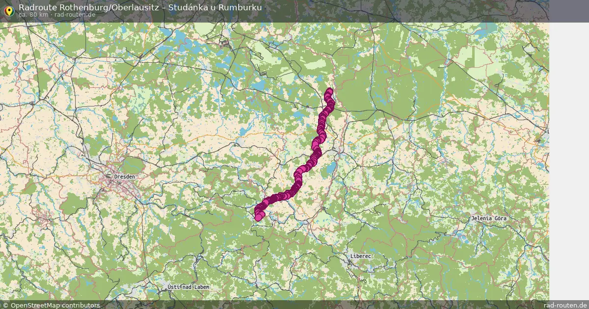 Radtour Rothenburg Oberlausitz – Studánka U Rumburku