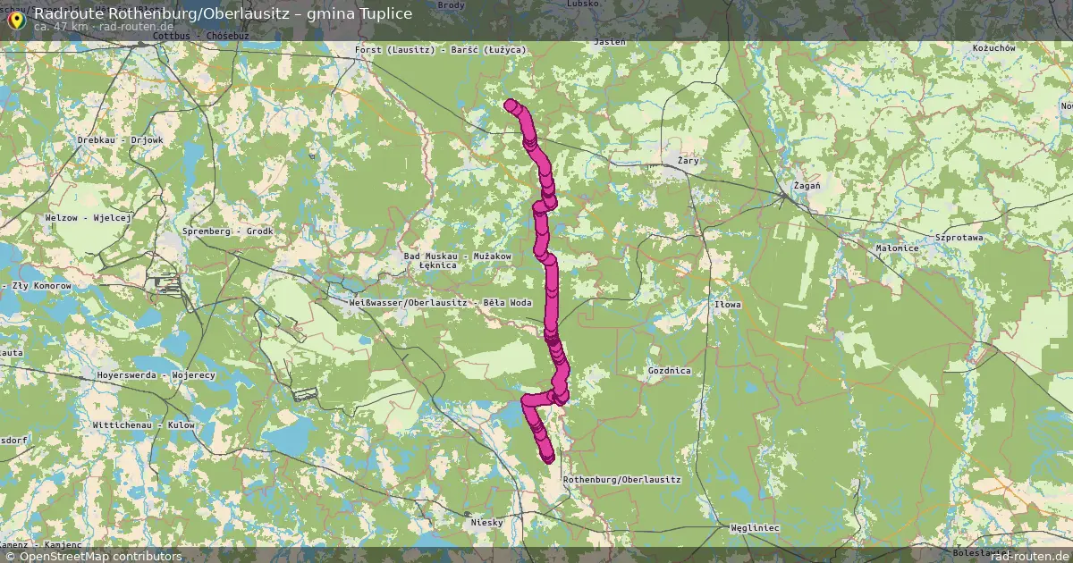 Radtour Rothenburg Oberlausitz – Gmina Tuplice