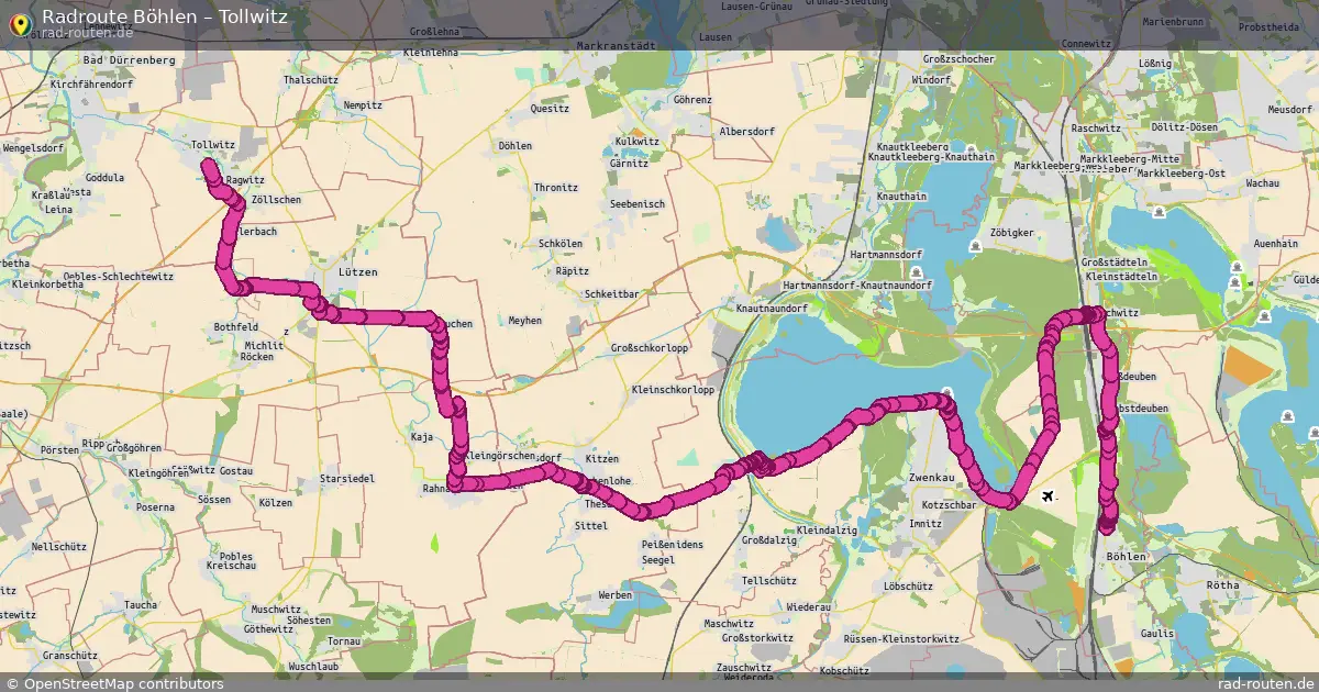 Radtour Böhlen – Tollwitz