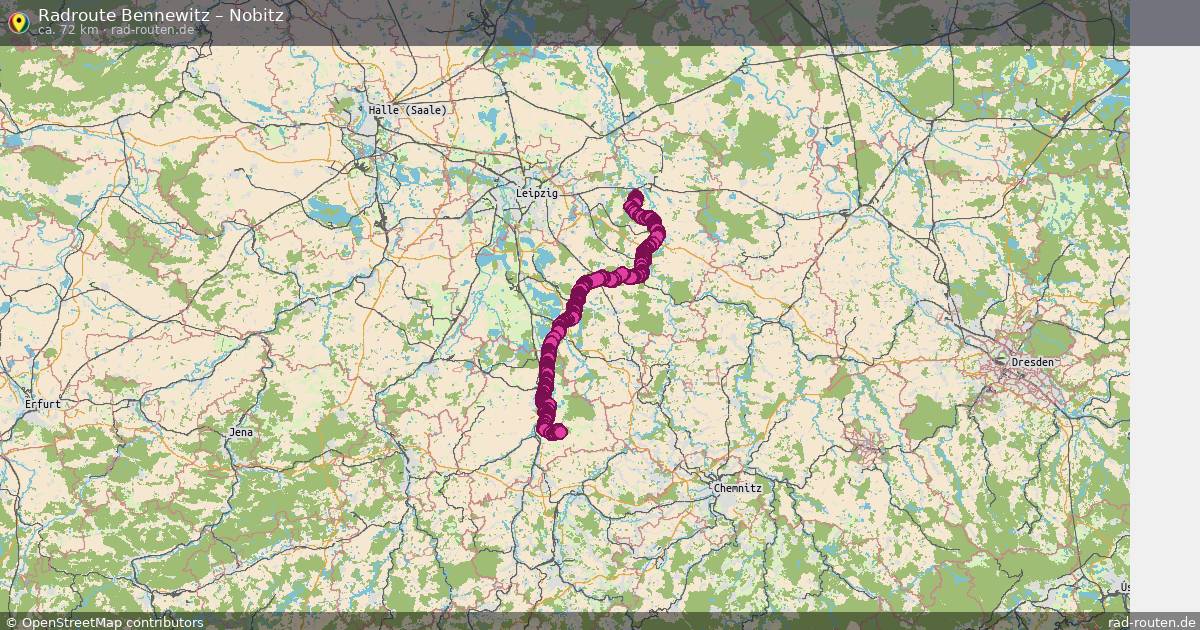 Fahrradroute Bennewitz – Nobitz