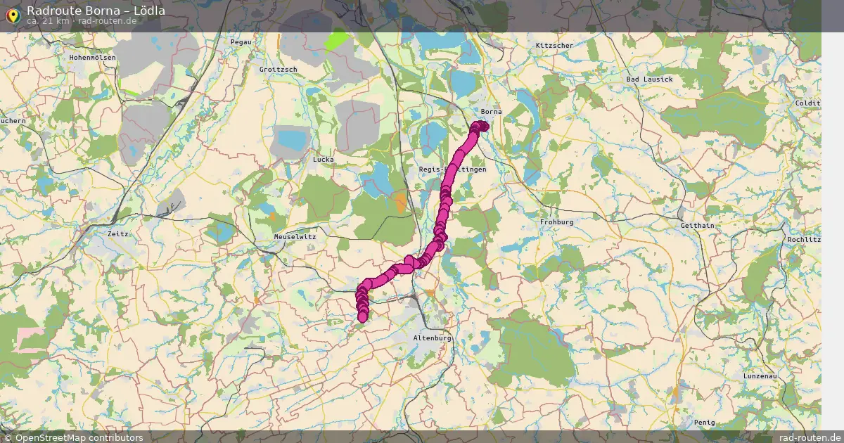 Radtour Borna – Lödla