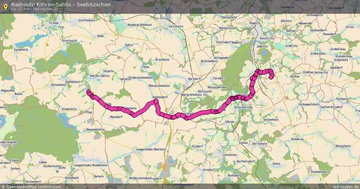 Radtour Kohren-Sahlis – Seebitzschen