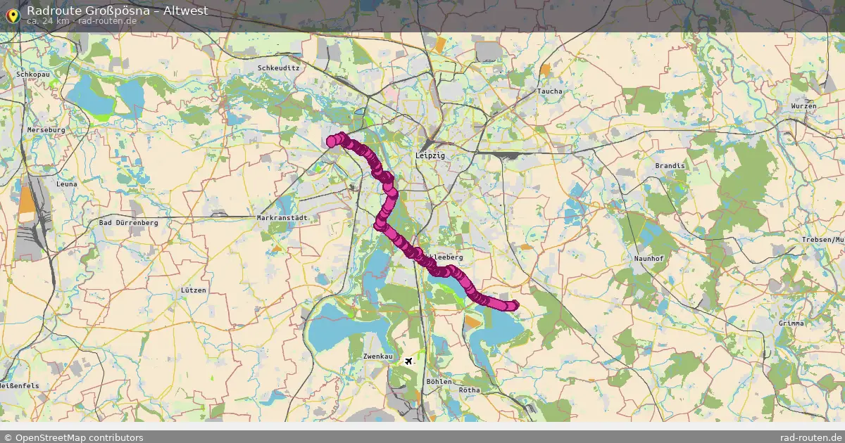 Radtour Großpösna – Altwest