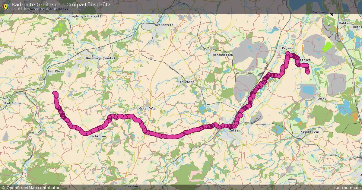 Radtour Groitzsch – Crölpa-Löbschütz