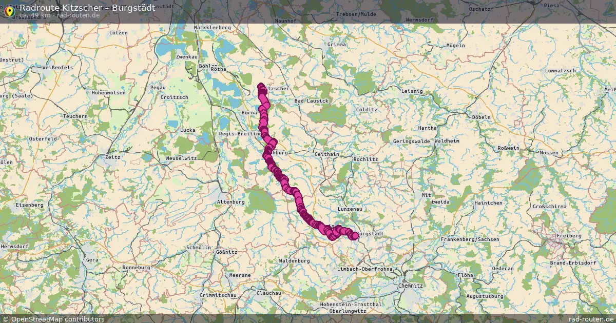 Radtour Kitzscher – Burgstädt