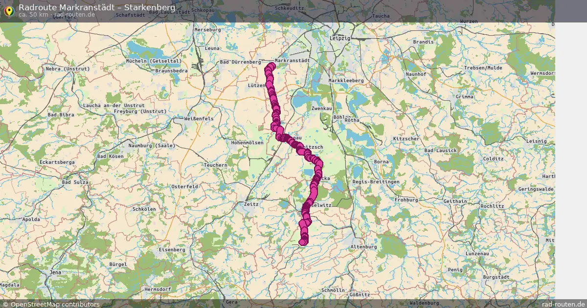 Radtour Markranstädt – Starkenberg