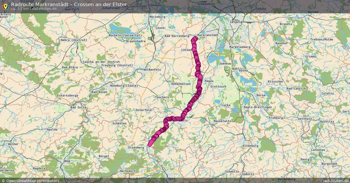 Radtour Markranstädt – Crossen An Der Elster