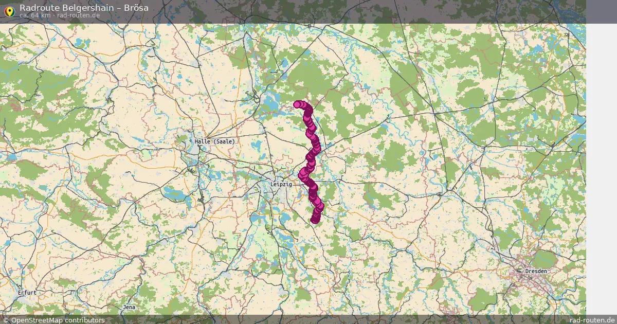 Fahrradroute Belgershain – Brösa