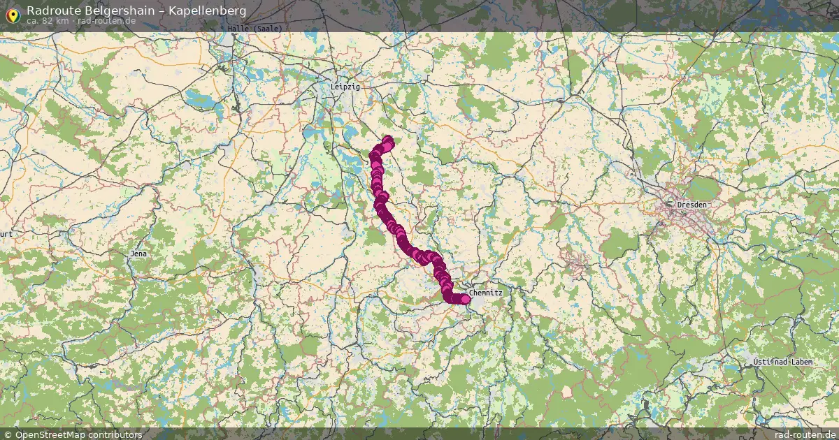 Fahrradroute Belgershain – Kapellenberg
