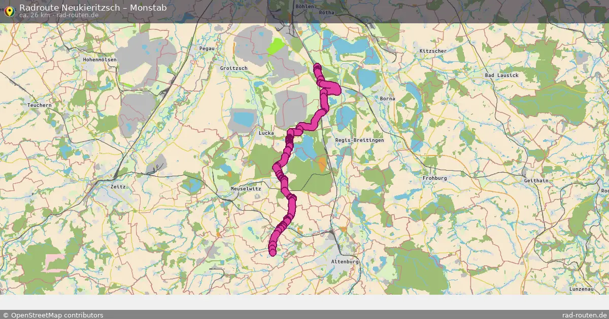 Radtour Neukieritzsch – Monstab