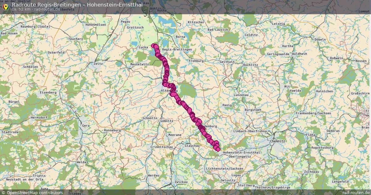 Radtour Regis-Breitingen – Hohenstein-Ernstthal