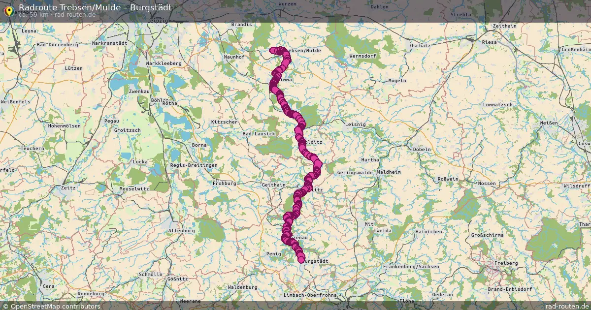 Radtour Trebsen Mulde – Burgstädt