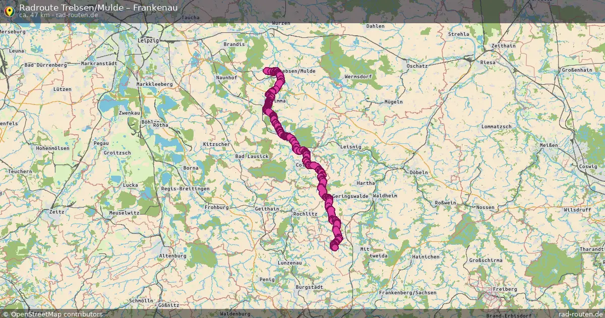 Radtour Trebsen Mulde – Frankenau