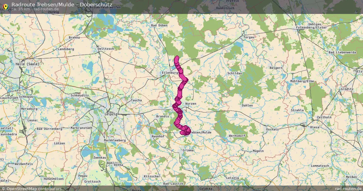 Radtour Trebsen Mulde – Doberschütz