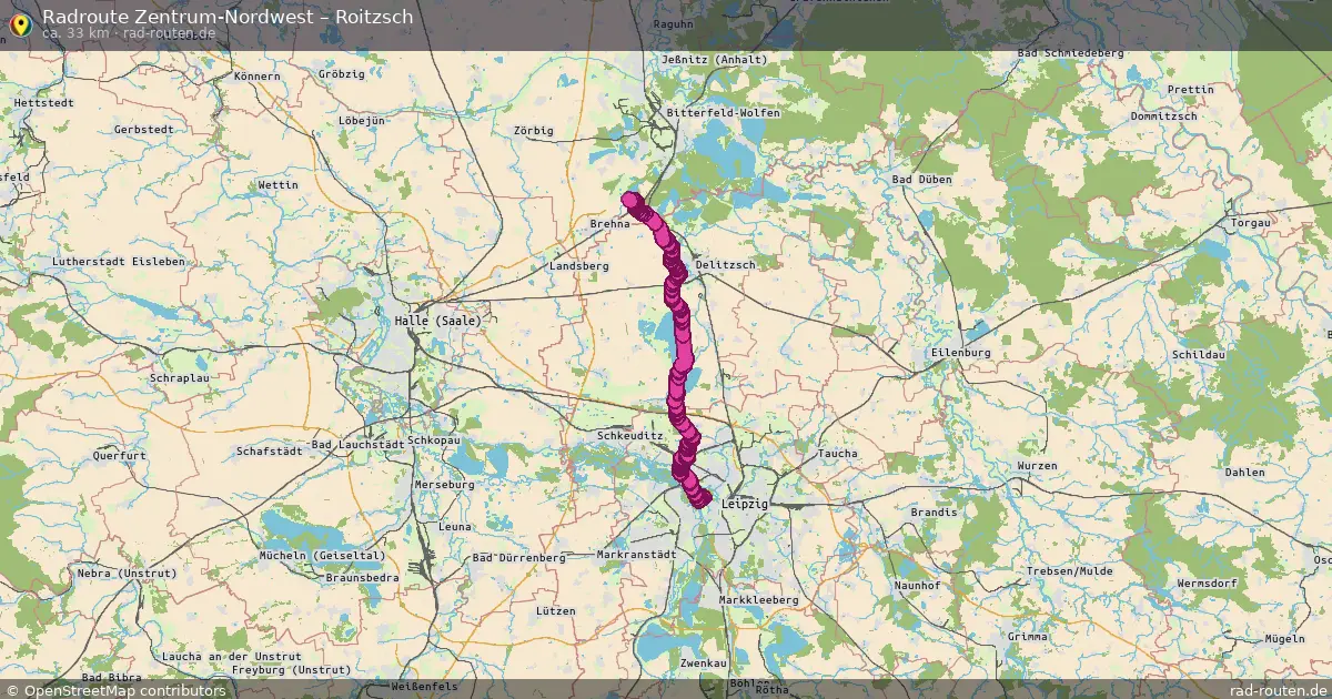 Radtour Zentrum-Nordwest – Roitzsch