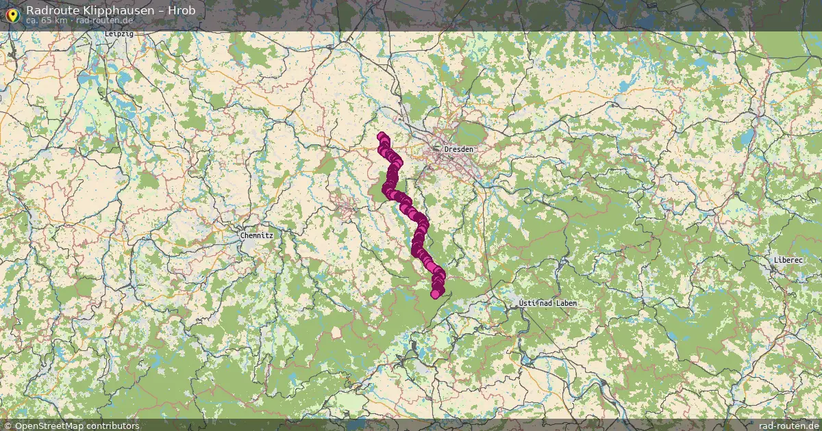 Radtour Klipphausen – Hrob