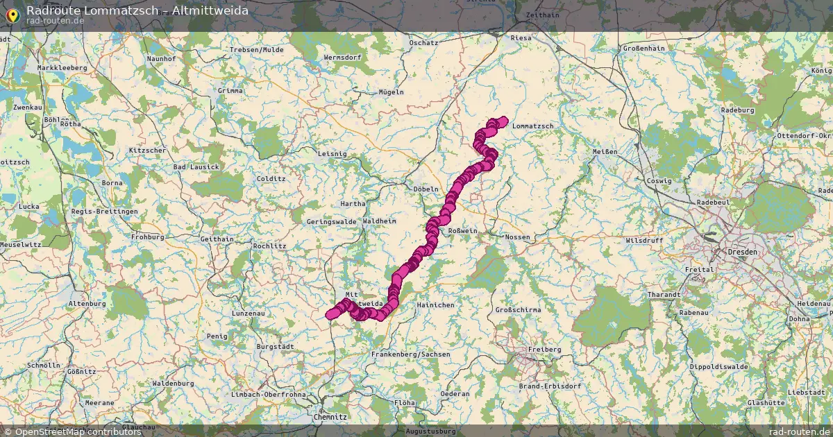Radtour Lommatzsch – Altmittweida