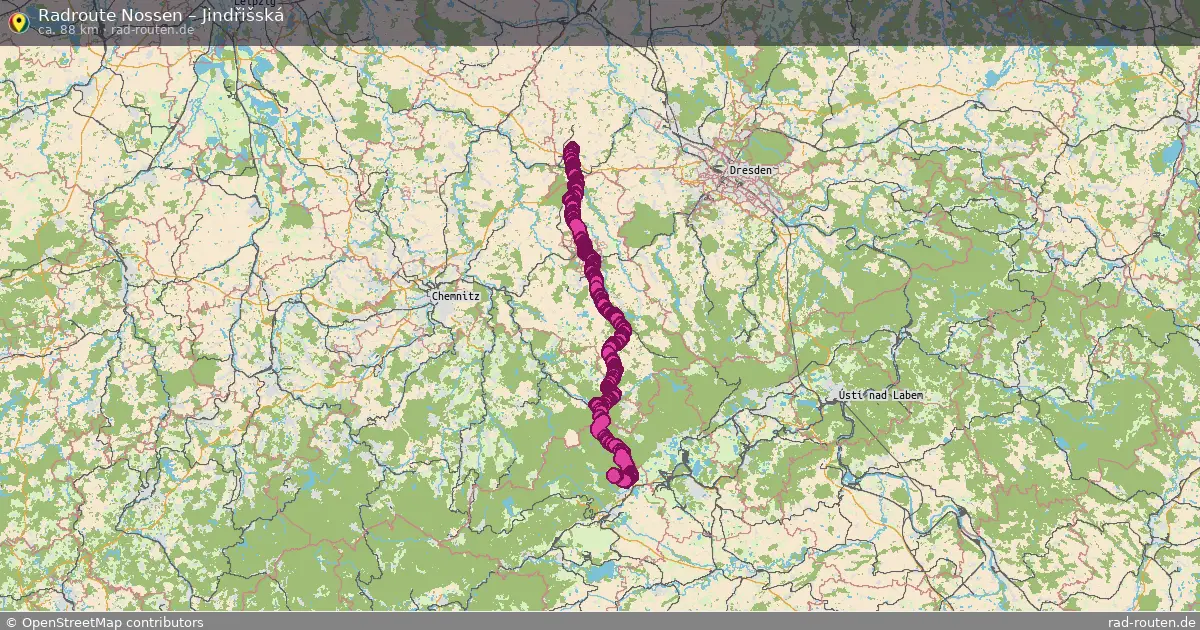 Radtour Nossen – Jindřišská