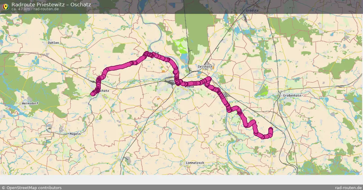 Radtour Priestewitz – Oschatz