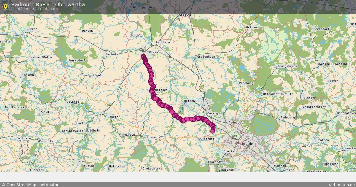 Radtour Riesa – Oberwartha