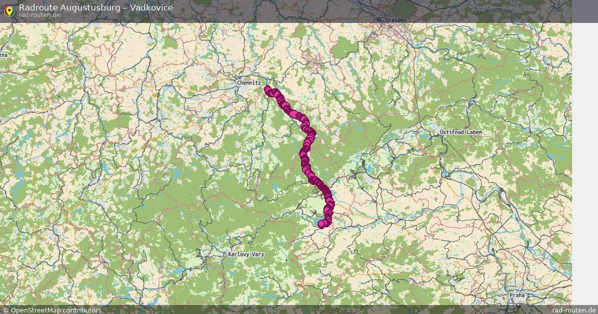 Radtour Augustusburg – Vadkovice