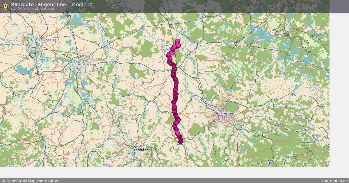 Fahrradroute Langenrinne – Möglenz