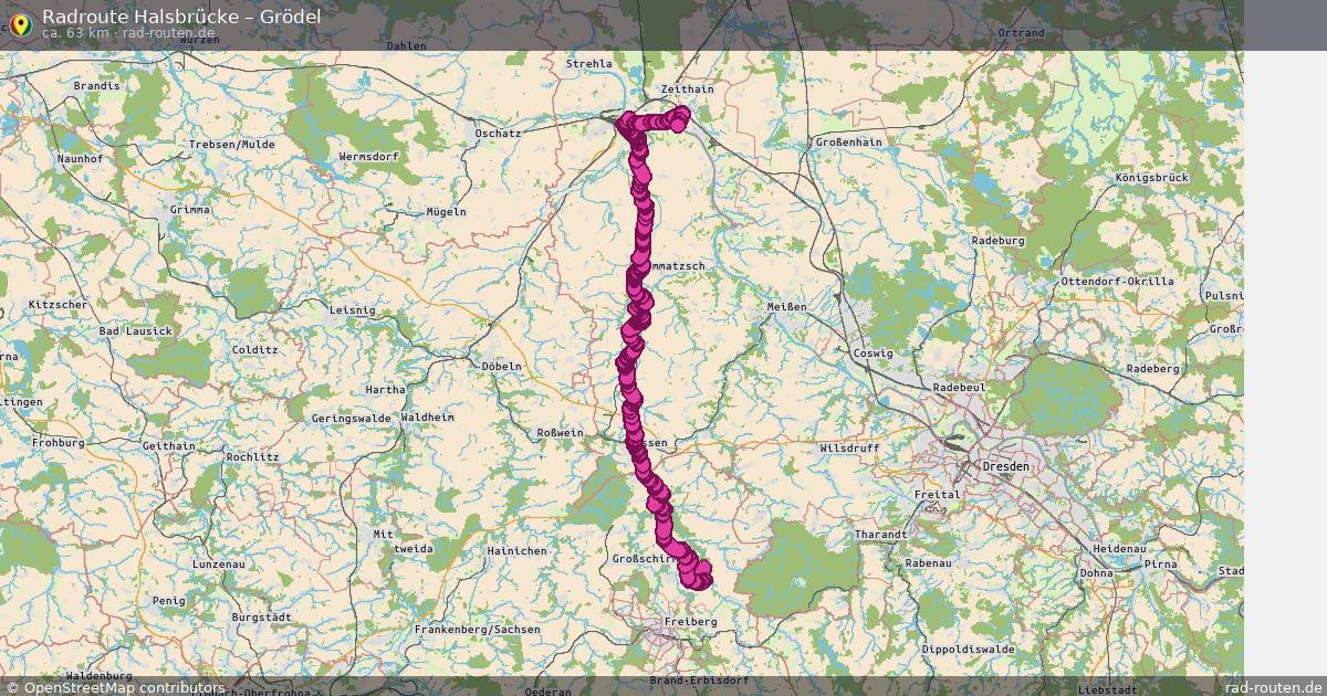 Radtour Halsbrücke – Grödel