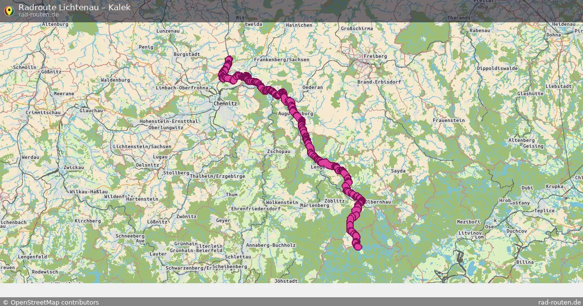 Radtour Lichtenau – Kalek