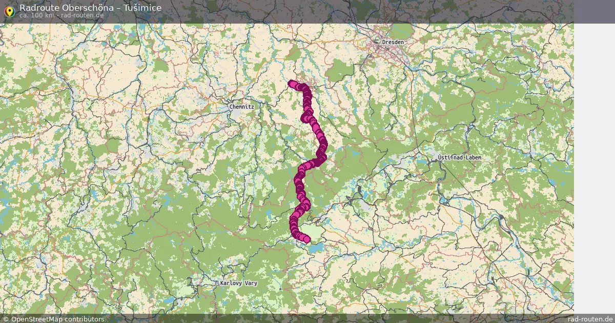 Radtour Oberschöna – Tušimice
