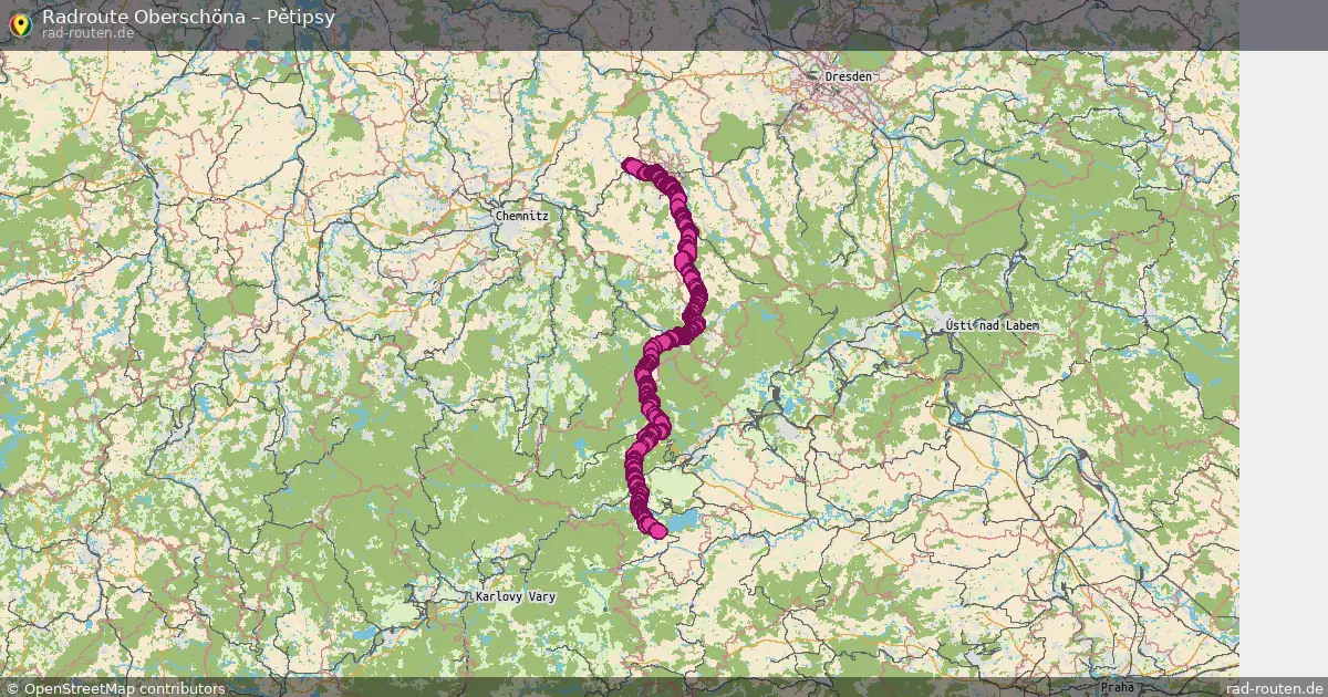 Radtour Oberschöna – Pětipsy