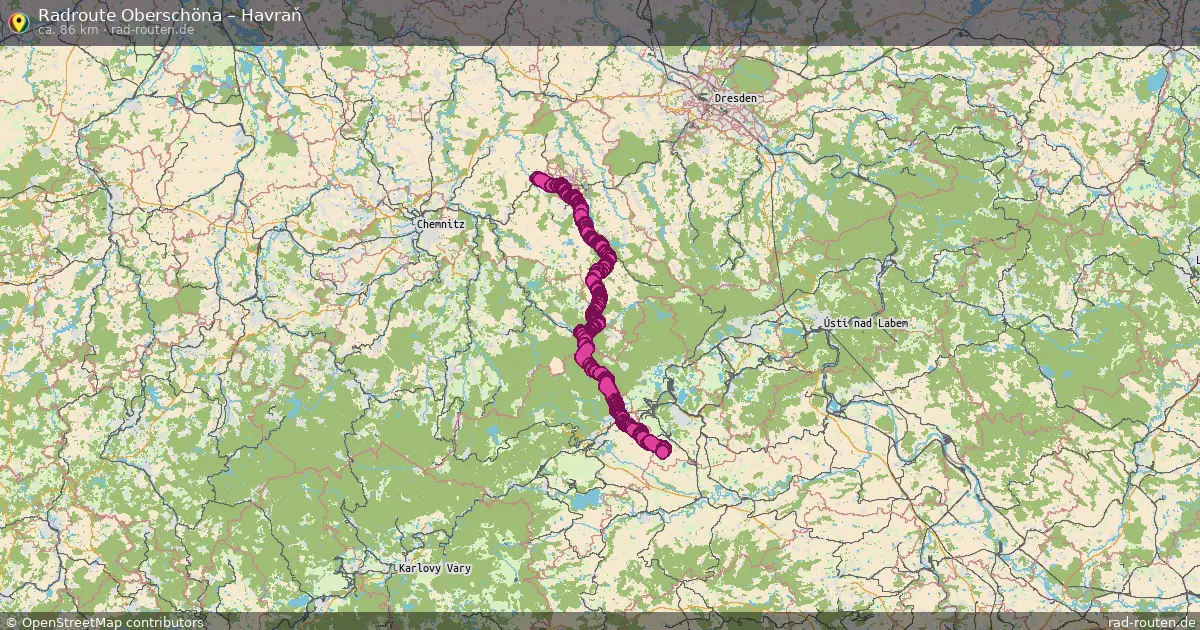 Radtour Oberschöna – Havraň