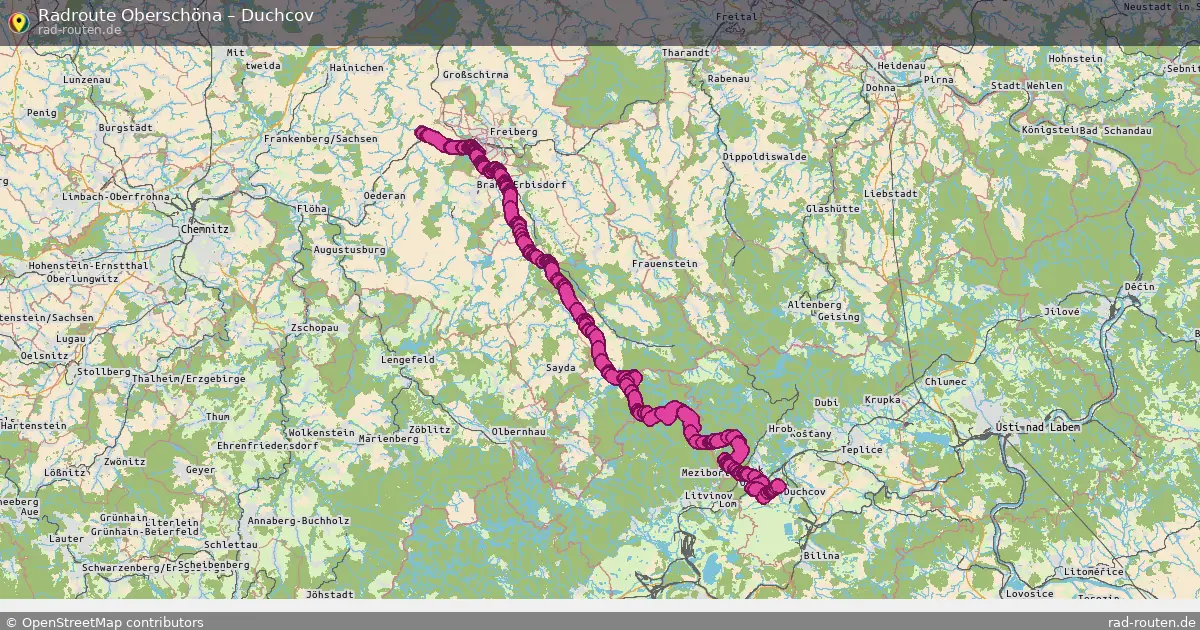 Radtour Oberschöna – Duchcov