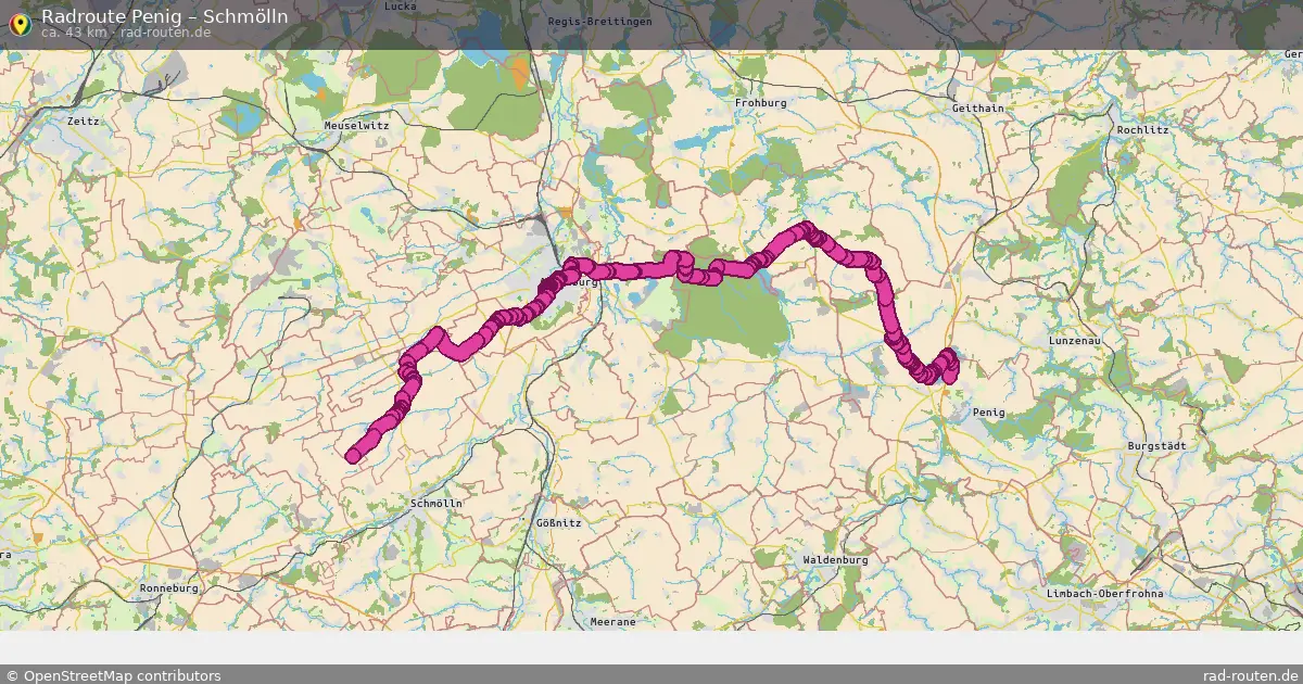 Radtour Penig – Schmölln