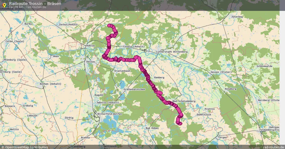 Radtour Trossin – Bräsen