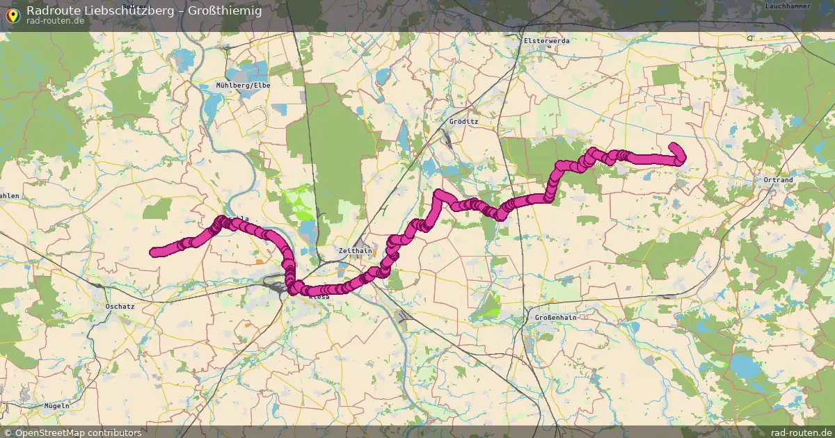 Radtour Liebschützberg – Großthiemig