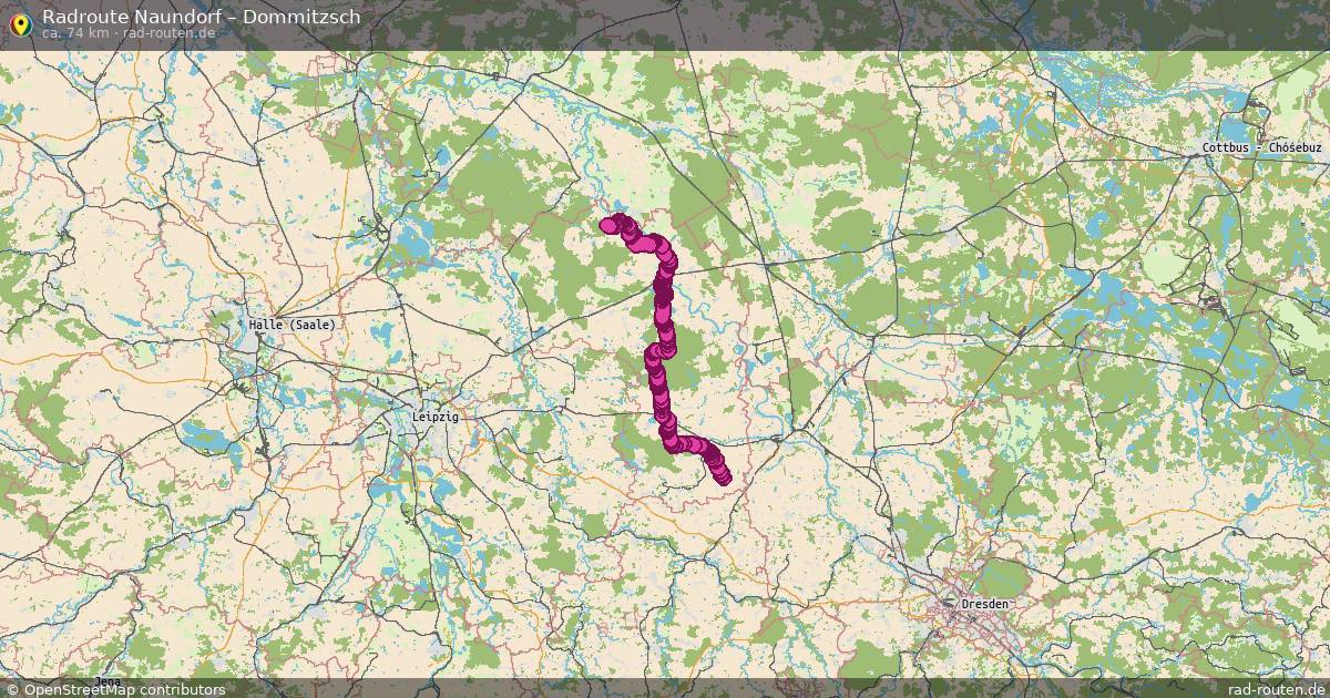 Radtour Naundorf – Dommitzsch