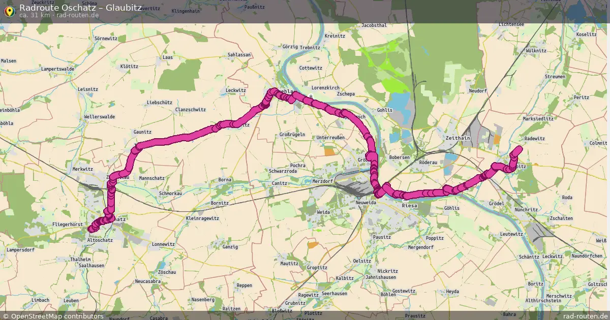 Radtour Oschatz – Glaubitz