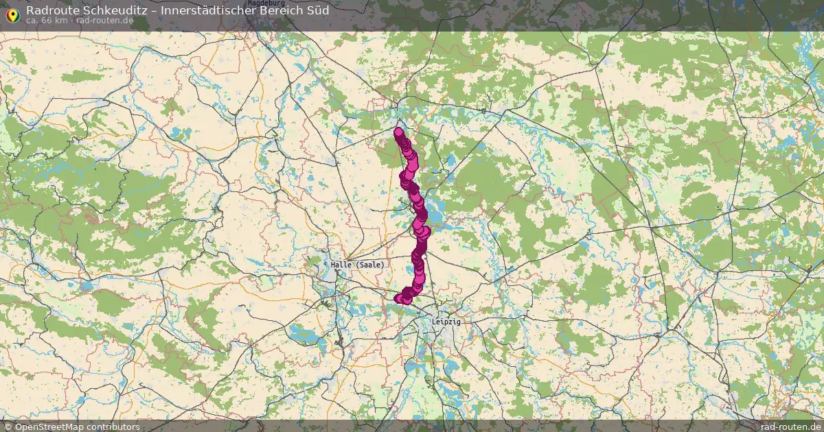 Radtour Schkeuditz – Innerstädtischer Bereich Süd